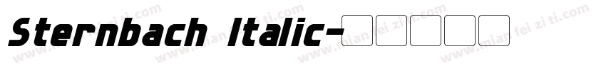Sternbach Italic字体转换